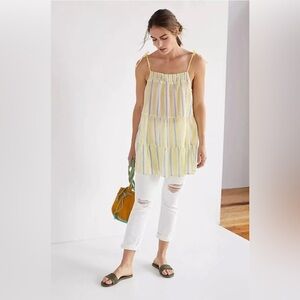 ANTHROPOLOGIE-MAEVE || Stripe Cotton Tunic Top. Sz.